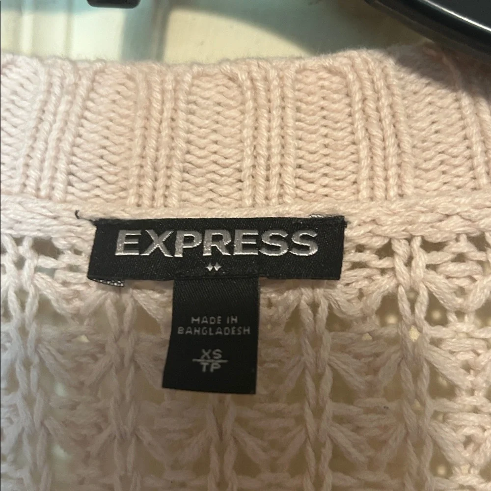 Express Cardigan Size XS Pink